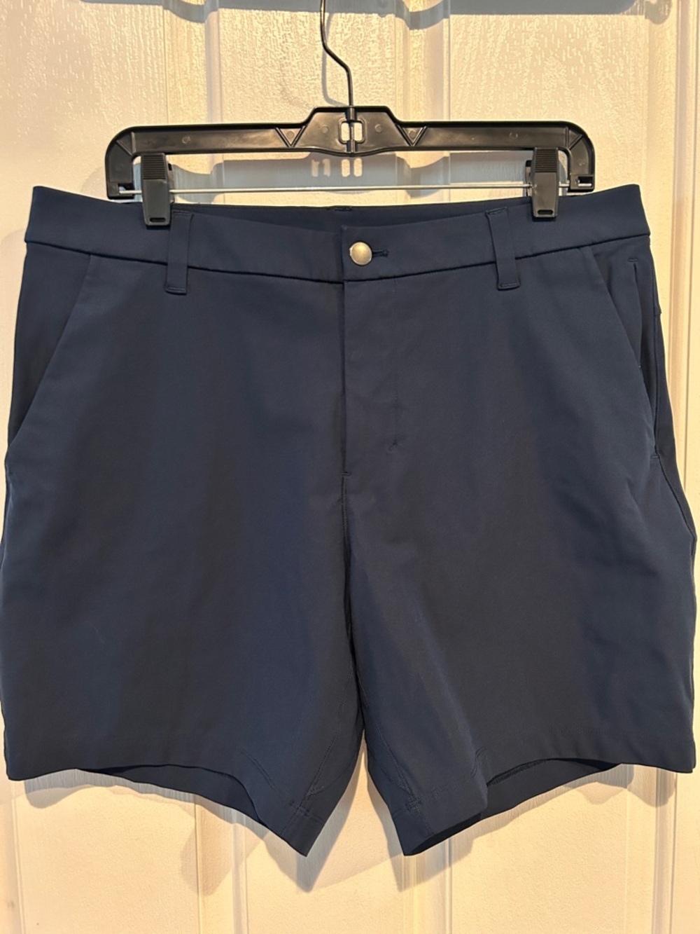 Lululemon Navy Flat-Front Shorts - Size 34